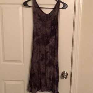 Brown tie dye dress